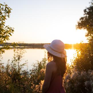 Vue sur le Lac de Maine