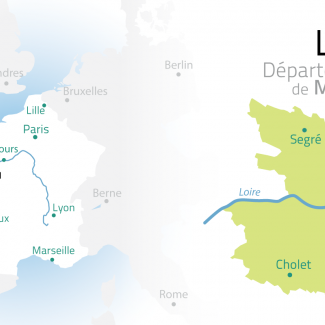 Carte de l'Anjou - Maine-et-Loire