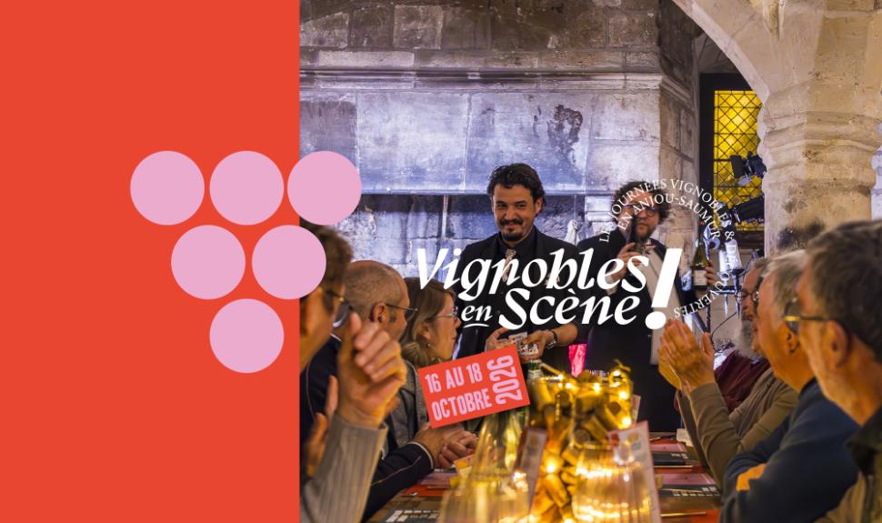 Visuel de l'événement Vignobles en Scène avec des personnes autour d'une table