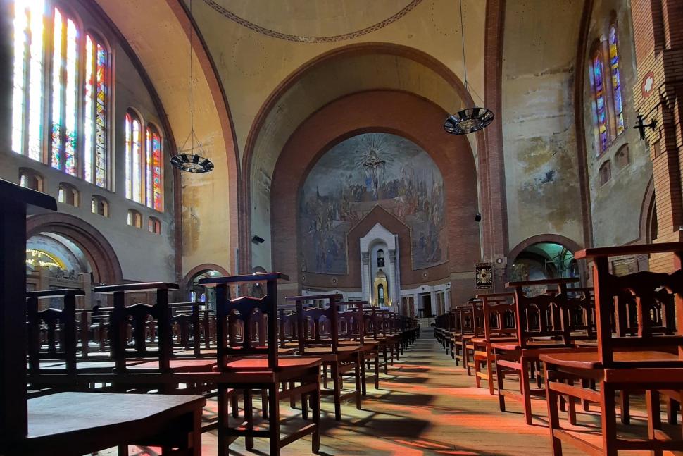 Vue intérieure du Sacré-Cœur de Cholet