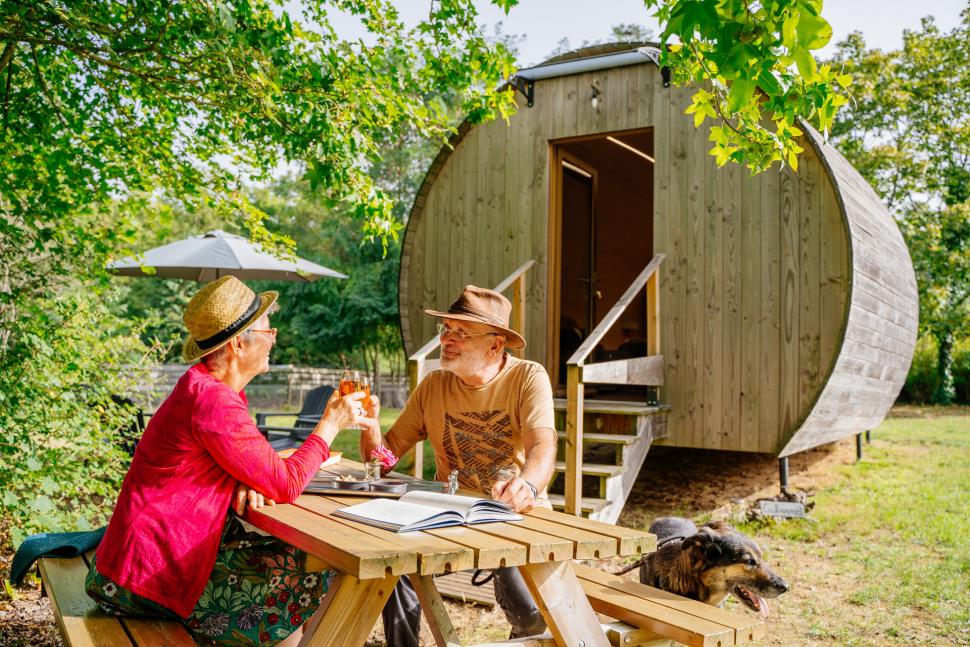 Vue extérieure du tonneau