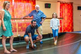 joueurs de boule de fort