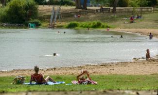 Baignade du lac de maine