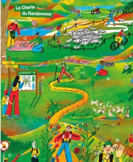 illustration de la charte du randonneur