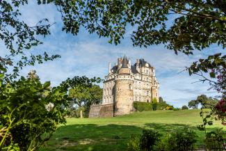 Vue sur le château de Brissac