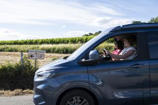 Van sur les routes des vins de Loire