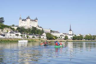 Arrivée à Saumur en canoë