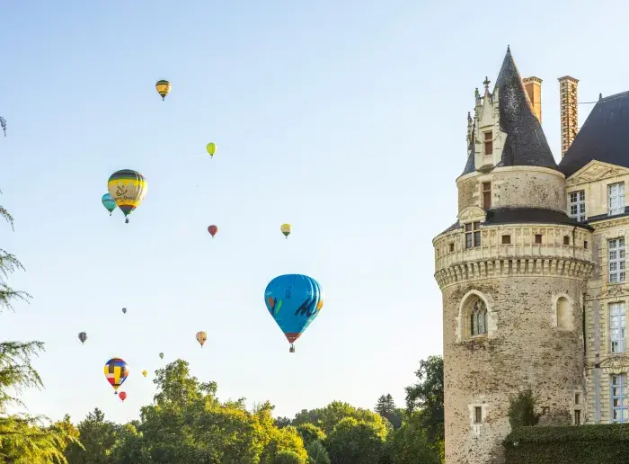 Vue sur le château de Brissac