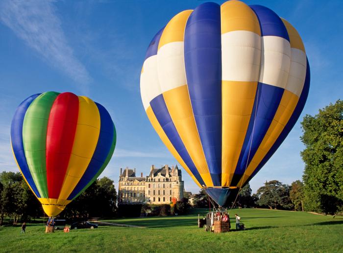 Vol en montgolfière sur les châteaux de la Loire